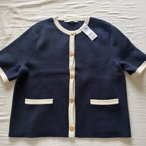 Abercrombie LuxeLoft Short-sleeve Cardigan